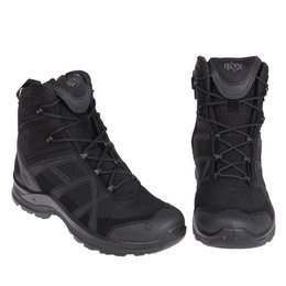 Tactical Sports Shoes Haix Black Eagle Athletic 2.0 T MID With Side Zipper Black New II Quality
