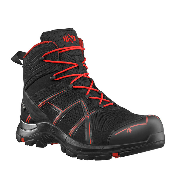 Workwear Boots Haix BLACK EAGLE Safety 40 Mid Gore-Tex Black / Red (610018) II Quality New