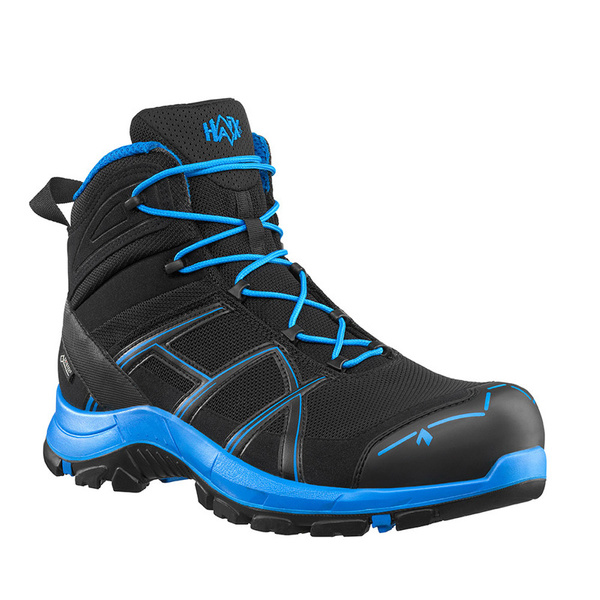 Workwear Boots Haix BLACK EAGLE Safety 40 Mid Gore-Tex Black / Blue (610015) New II Quality