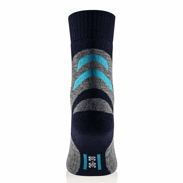 Skarpety Damskie Trekking Merino Brubeck Szaro / Turkusowe (SC5003W )