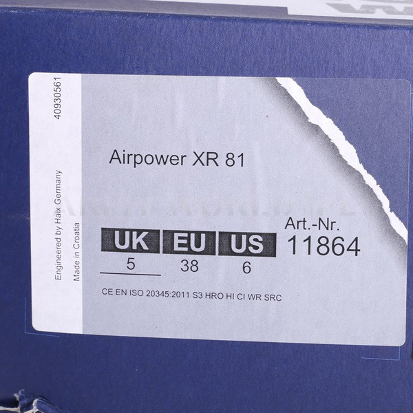 Buty Haix Airpower XR 81 Czarne Nowe III Gatunek