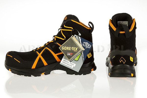 Workwear Boots Haix BLACK EAGLE Safety 40 Mid Gore-Tex Black / Orange (610017) New II Quality