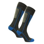 Skarpety Narciarskie Wełna Merino Woolona Niebieskie
