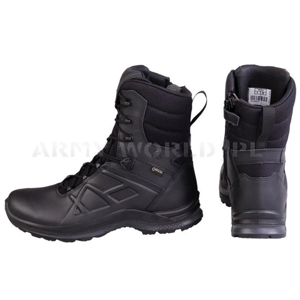 Buty Sportowe Taktyczne Haix Black Eagle Tactical 2.0 GTX Gore-Tex HIGH Z Bocznym Zamkiem Czarne Nowe III Gatunek 