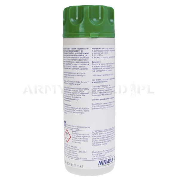 Płyn Do Prania Tkanin Sportowych BaseWash Nikwax 300 ml