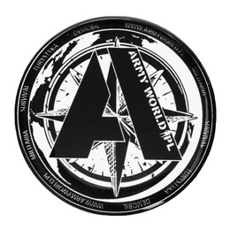 Sticker ARMYWORLD Black ⌀ 5 cm