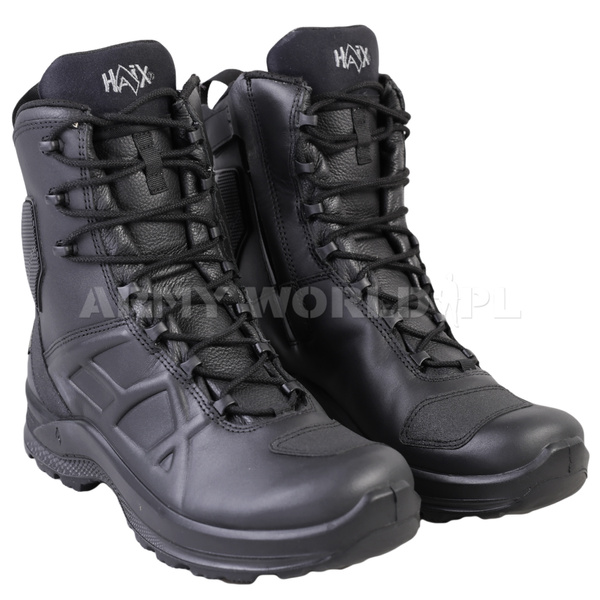 Buty Taktyczne Haix Black Eagle Moto Gore-Tex High Z Bocznym Zamkiem Czarne Nowe II Gatunek 