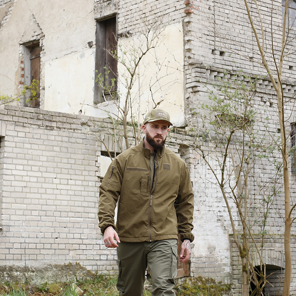 Military Jacket Dutch Army Softshelli KPU Coyote Original Used II Quality