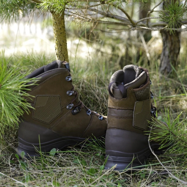 Buty Górskie Wojskowe Szwajcarskie Haix KS19 Brąz Gore-tex Vibram  (210004) Nowe II Gatunek 